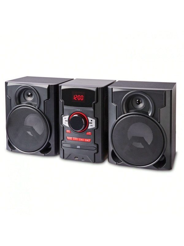 Onn. 100W CD Stereo With USB & Bluetooth Connectivity Black