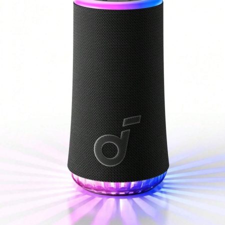 Soundcore Glow Portable Speaker With 30W 360?? Sound, Synchronized Radiant Light, 18H Playback,IP67 Waterproof, New Black